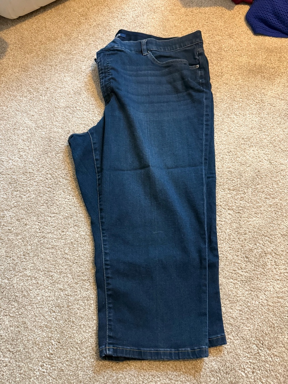 Chaps Women’s Dark Blue Straight Jeans - Picture 2 of 7
